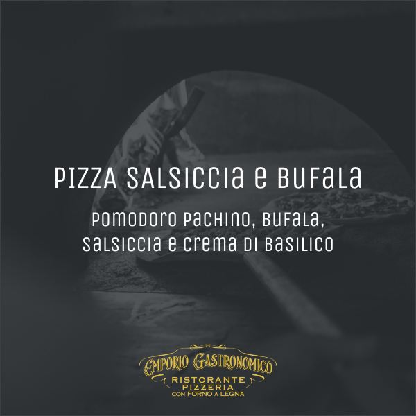 Pizza Salsiccia e Bufala